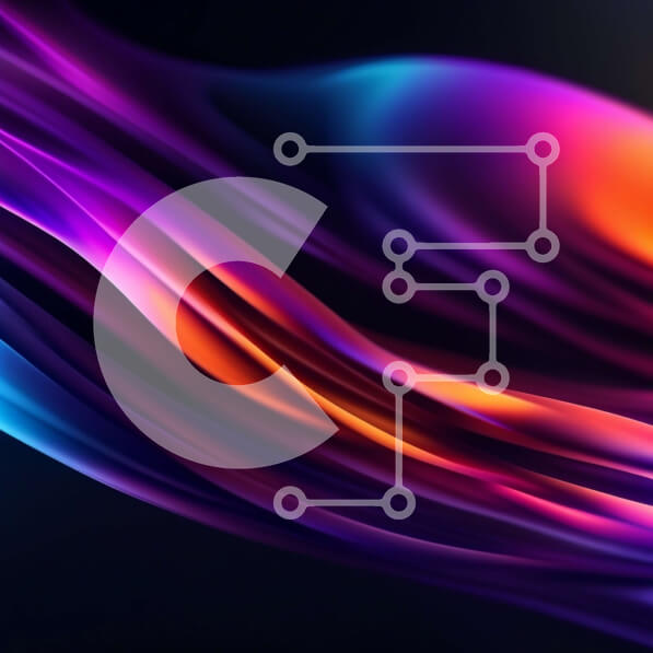 Intra Συλλεκτικό Ξύλινο Παζλ Plywood  4mm - Δονούμενη αφηρημένη εικόνα των πολύχρωμων κυμάτων σε μαύρο φόντο Σε Ξύλινο Κουτί - Διαστάσεις Puzzle: 10x10 cm – 25 κομμάτια