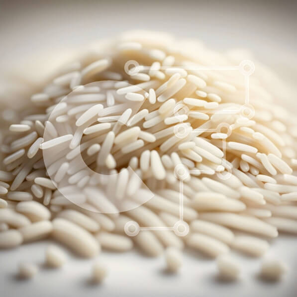 Σετ των 2 Intra Συλλεκτικό Ξύλινο Παζλ Plywood  4mm - Υψηλής ποιότητας εικόνα ενός σωρού από λευκό ρύζι Σε Ξύλινο Κουτί - Διαστάσεις: 10x10 cm – 25 κομμάτια