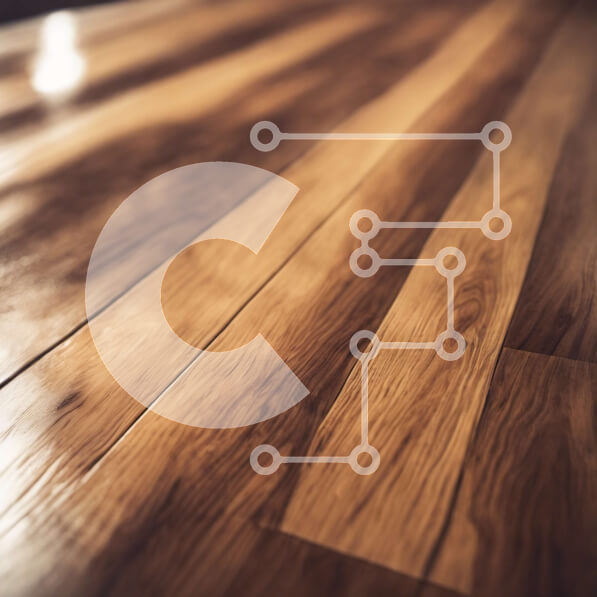 Intra Συλλεκτικό Ξύλινο Παζλ Plywood  4mm - Κοντινή όψη του δαπέδου από ξύλινο ψαροκόκκαλο Σε Ξύλινο Κουτί - Διαστάσεις Puzzle: 10x10 cm – 25 κομμάτια