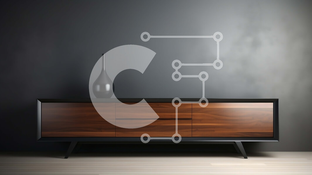 Intra Συλλεκτικό Ξύλινο Παζλ Plywood  4mm - Μοντέρνος μπουφές από ξύλο και μέταλλο με κομψό σχεδιασμό Σε Ξύλινο Κουτί - Διαστάσεις Puzzle: 10x10 cm – 25 κομμάτια