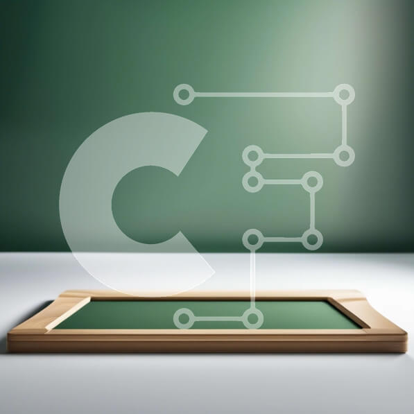 Intra Συλλεκτικό Ξύλινο Παζλ Plywood  4mm - Πράσινος πίνακας κιμωλίας στο ξύλινο γραφείο Σε Ξύλινο Κουτί - Διαστάσεις Puzzle: 10x10 cm – 25 κομμάτια