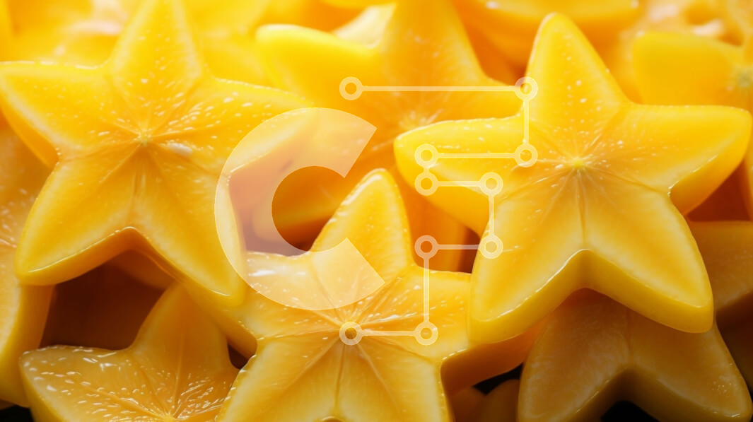 Σετ των 2 Intra Συλλεκτικό Ξύλινο Παζλ Plywood  4mm - Φρούτα σε σχήμα αστεριού τακτοποιημένα σε κύκλο Σε Ξύλινο Κουτί - Διαστάσεις: 10x10 cm – 25 κομμάτια