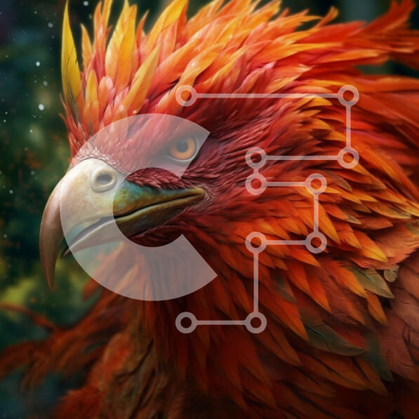 Intra Συλλεκτικό Ξύλινο Παζλ Plywood  4mm - Όμορφο κοντινό πλάνο ενός πολύχρωμου πουλιού Σε Ξύλινο Κουτί - Διαστάσεις: 10x10 cm – 25 κομμάτια