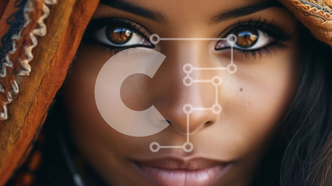 Intra Συλλεκτικό Ξύλινο Παζλ Plywood  4mm - Εκπληκτική εικόνα γυναίκας που φορά πολύχρωμη μαντίλα Σε Ξύλινο Κουτί - Διαστάσεις Puzzle: 10x10 cm – 25 κομμάτια