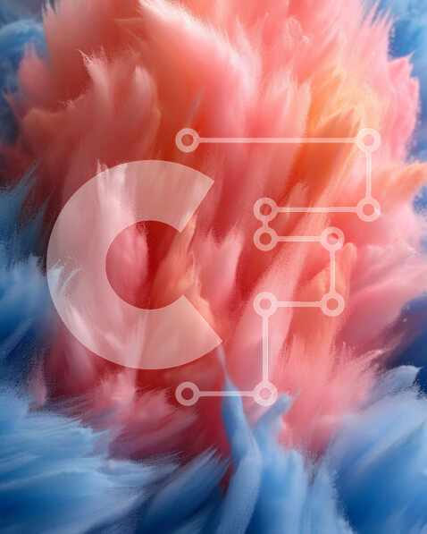 Intra Συλλεκτικό Ξύλινο Παζλ Plywood  4mm - Κοντινή εικόνα μιας σαγηνευτικής και πολύχρωμης στροβιλιζόμενης δίνης Σε Ξύλινο Κουτί - Διαστάσεις Puzzle: 10x10 cm – 25 κομμάτια