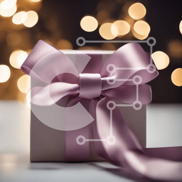 Intra Συλλεκτικό Ξύλινο Παζλ Plywood  4mm - Ροζ Κουτί δώρου με κορδέλα και φιόγκο Σε Ξύλινο Κουτί - Διαστάσεις: 10x10 cm – 25 κομμάτια