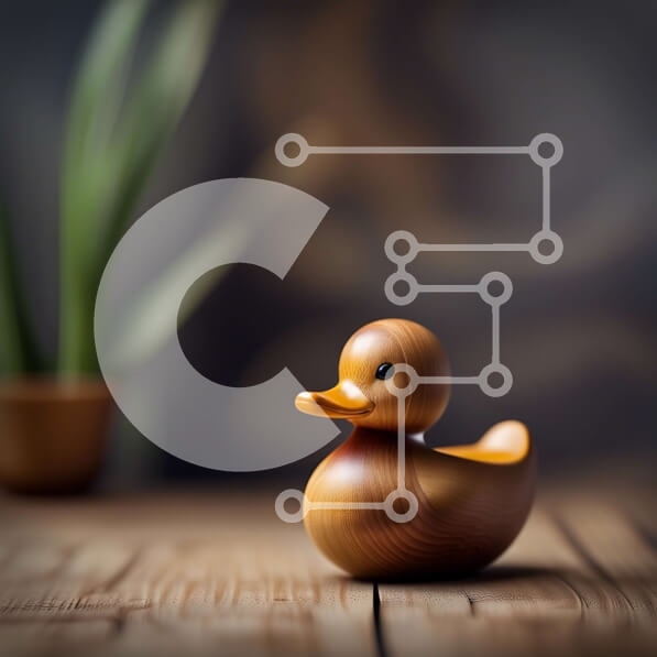 Intra Συλλεκτικό Ξύλινο Παζλ Plywood  4mm - Αξιολάτρευτο ξύλινο ειδώλιο πάπιας στην οθόνη Σε Ξύλινο Κουτί - Διαστάσεις: 10x10 cm – 25 κομμάτια