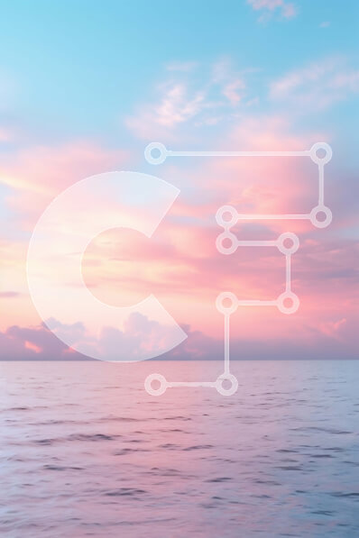 Σετ των 2 Intra Συλλεκτικό Ξύλινο Παζλ Plywood  4mm - Εκπληκτικό ηλιοβασίλεμα πάνω από τον ωκεανό με ροζ και μπλε σύννεφα Σε Ξύλινο Κουτί - Διαστάσεις: 10x10 cm – 25 κομμάτια