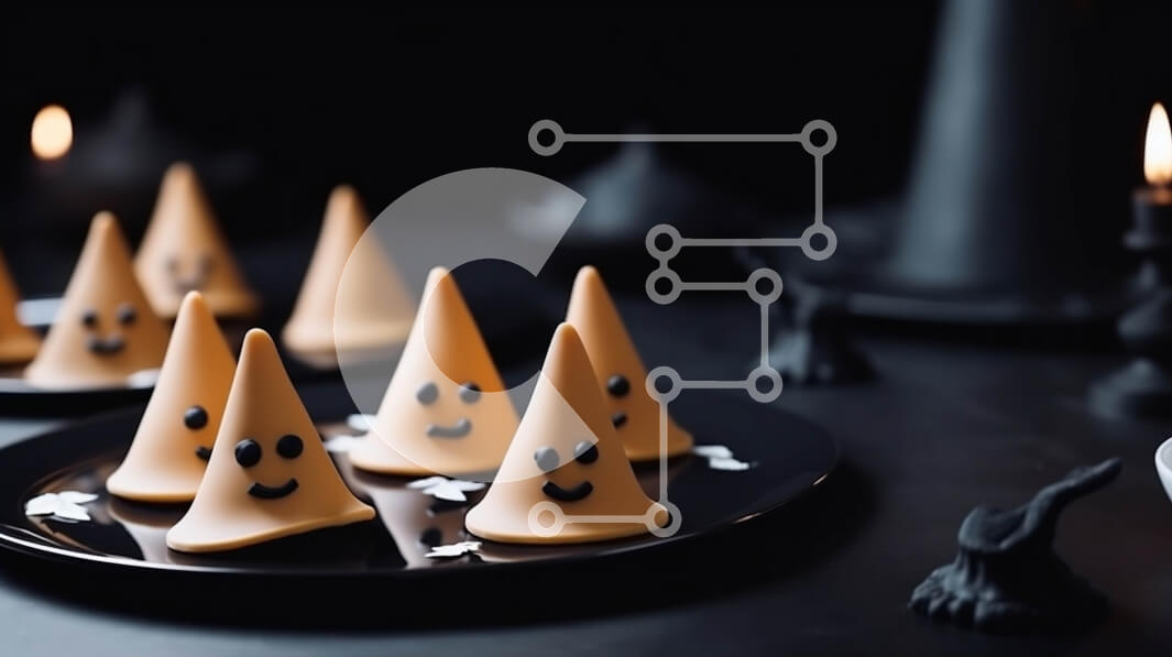 Σετ των 2 Intra Συλλεκτικό Ξύλινο Παζλ Plywood  4mm - Μπισκότα σε σχήμα κώνου με χαμογελαστά πρόσωπα και διακοσμητικά με ζαχαρωτά Σε Ξύλινο Κουτί - Διαστάσεις: 10x10 cm – 25 κομμάτια