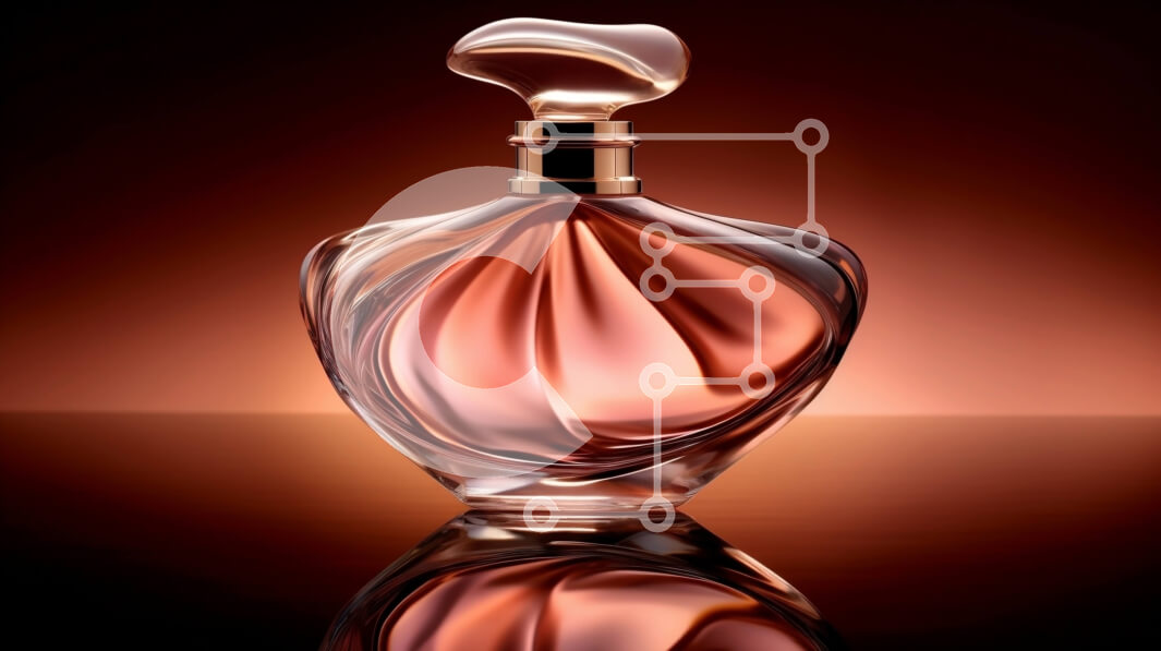 Intra Συλλεκτικό Ξύλινο Παζλ Plywood  4mm - Κομψό και μοντέρνο μπουκάλι αρώματος Chanel No. 5 σε ανακλαστική επιφάνεια Σε Ξύλινο Κουτί - Διαστάσεις Puzzle: 10x10 cm – 25 κομμάτια