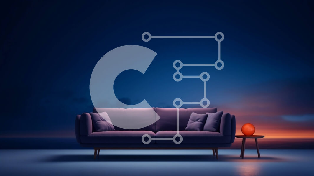 Intra Συλλεκτικό Ξύλινο Παζλ Plywood  4mm - Μωβ καναπές σε δωμάτιο με χαμηλό φωτισμό με θέα στο νερό στο ηλιοβασίλεμα Σε Ξύλινο Κουτί - Διαστάσεις Puzzle: 10x10 cm – 25 κομμάτια