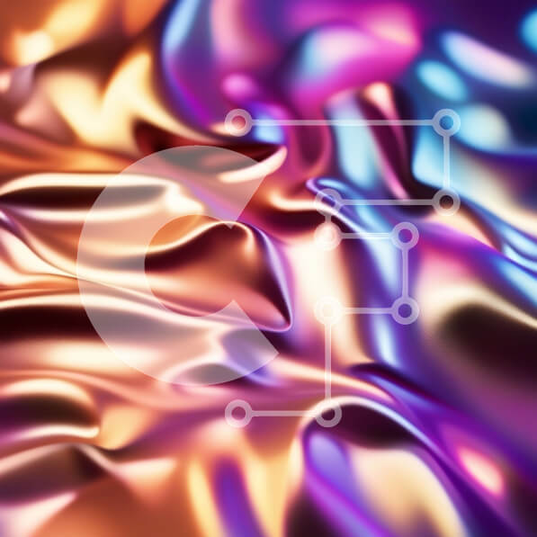 Σετ των 2 Intra Συλλεκτικό Ξύλινο Παζλ Plywood  4mm - Ζωντανό και ανακλαστικό ύφασμα σε αποχρώσεις του μωβ, του ροζ και του χρυσού Σε Ξύλινο Κουτί - Διαστάσεις: 10x10 cm – 25 κομμάτια