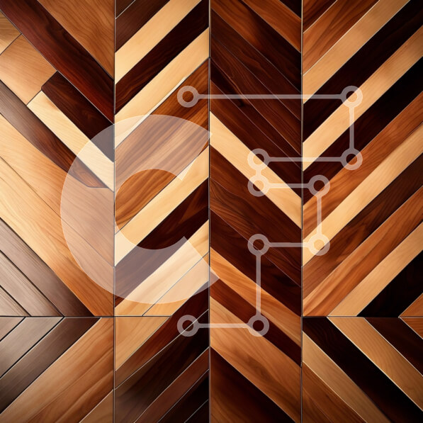 Intra Συλλεκτικό Ξύλινο Παζλ Plywood  4mm - Εκλεπτυσμένο δάπεδο με σχέδιο ψαροκόκαλο για κατοικίες και επαγγελματικούς χώρους Σε Ξύλινο Κουτί - Διαστάσεις Puzzle: 10x10 cm – 25 κομμάτια