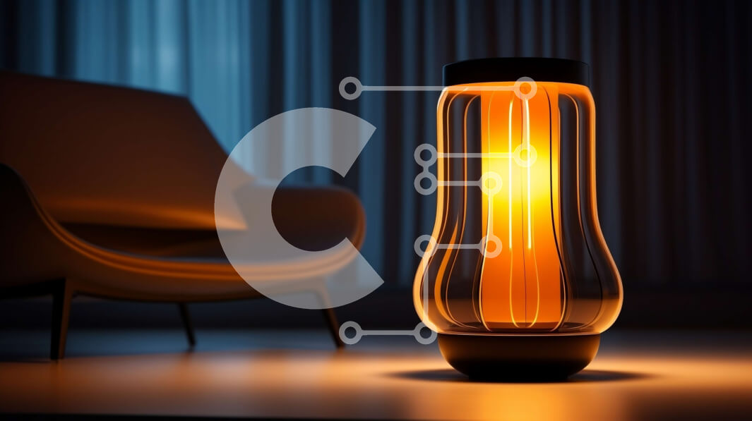 Intra Συλλεκτικό Ξύλινο Παζλ Plywood  4mm - Μοντέρνο φωτιστικό στο τραπέζι στο δωμάτιο με χαμηλό φωτισμό Σε Ξύλινο Κουτί - Διαστάσεις Puzzle: 10x10 cm – 25 κομμάτια