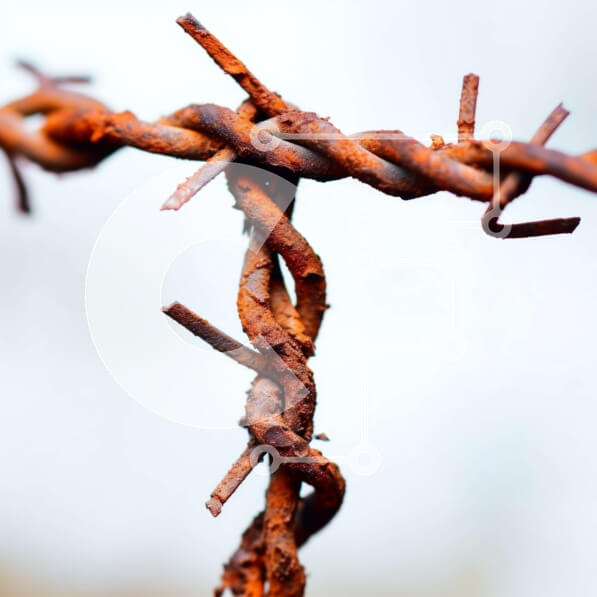 Intra Συλλεκτικό Ξύλινο Παζλ Plywood  4mm - Κοντινό πλάνο με ρουστίκ και ξεπερασμένο συρματόπλεγμα Σε Ξύλινο Κουτί - Διαστάσεις Puzzle: 10x10 cm – 25 κομμάτια