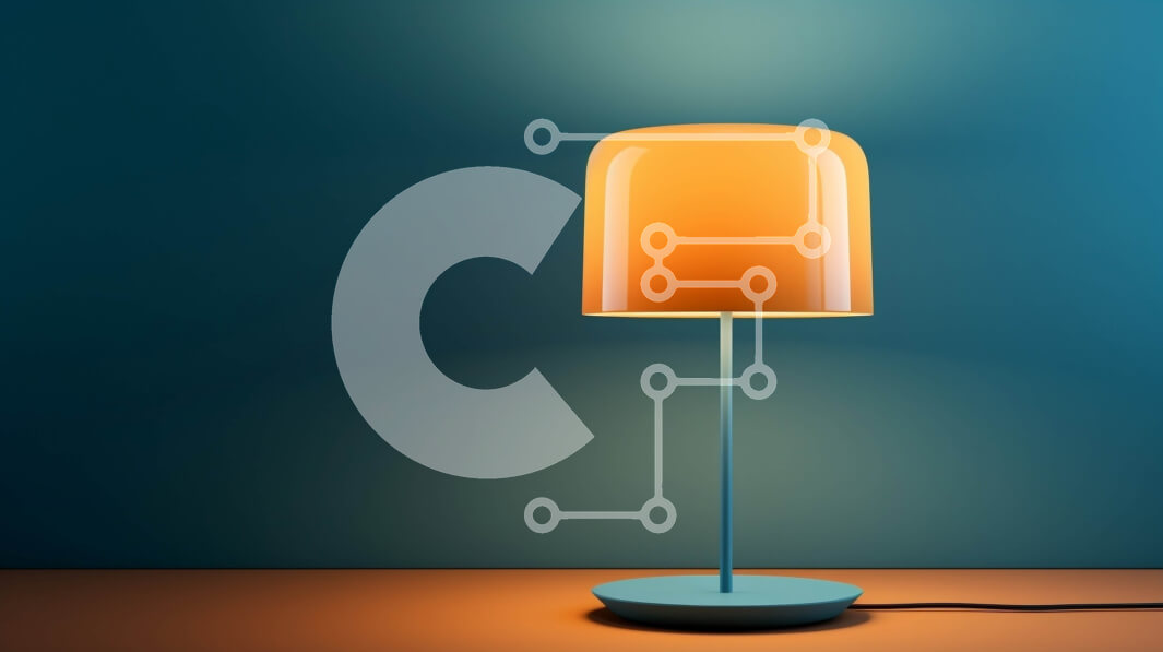 Intra Συλλεκτικό Ξύλινο Παζλ Plywood  4mm - Μοντέρνο επιτραπέζιο φωτιστικό σε μπλε φόντο Σε Ξύλινο Κουτί - Διαστάσεις: 10x10 cm – 25 κομμάτια