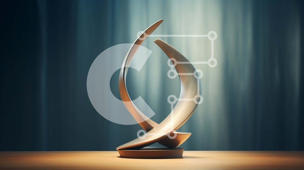 Intra Συλλεκτικό Ξύλινο Παζλ Plywood  4mm - Καμπύλο αφηρημένο γλυπτό σε ξύλινη βάση Σε Ξύλινο Κουτί - Διαστάσεις Puzzle: 10x10 cm – 25 κομμάτια