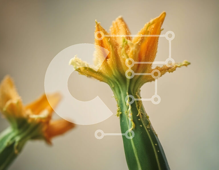 Intra Συλλεκτικό Ξύλινο Παζλ Plywood  4mm - Κοντινό πλάνο ανθισμένα πορτοκαλί λουλούδια Σε Ξύλινο Κουτί - Διαστάσεις: 10x10 cm – 25 κομμάτια