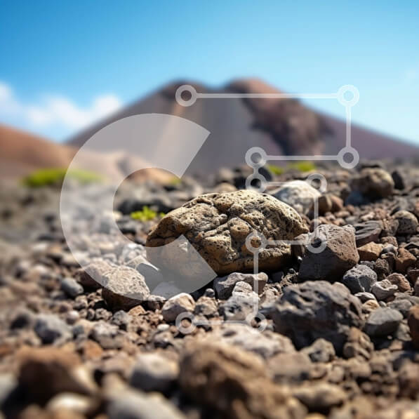 Intra Συλλεκτικό Ξύλινο Παζλ Plywood  4mm - Γραφικό τοπίο με βράχους, βότσαλα και χιονισμένα βουνά Σε Ξύλινο Κουτί - Διαστάσεις: 10x10 cm – 25 κομμάτια