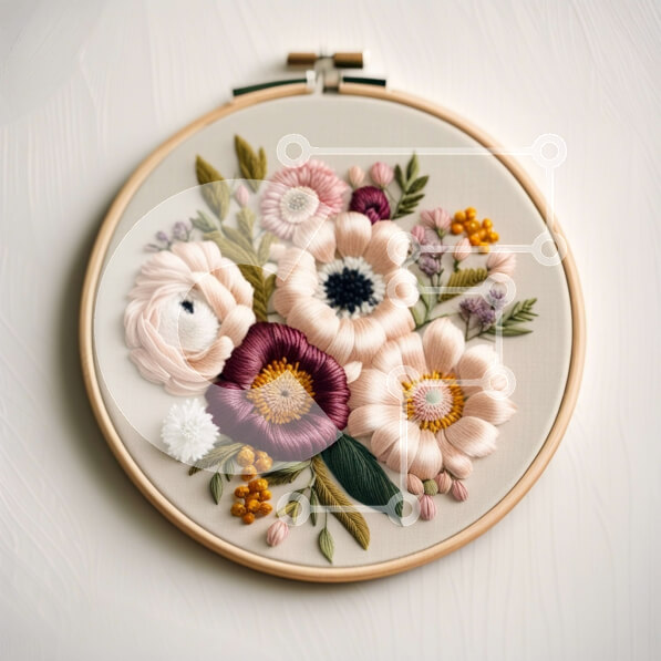 Σετ των 2 Intra Συλλεκτικό Ξύλινο Παζλ Plywood  4mm - Κομψή και εκλεπτυσμένη floral σύνθεση σε λευκό φόντο Σε Ξύλινο Κουτί - Διαστάσεις: 10x10 cm – 25 κομμάτια