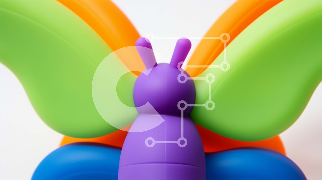 Intra Συλλεκτικό Ξύλινο Παζλ Plywood  4mm - Πολύχρωμο παιχνίδι πεταλούδων Σε Ξύλινο Κουτί - Διαστάσεις: 10x10 cm – 25 κομμάτια