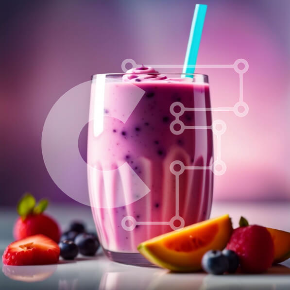 Σετ των 2 Intra Συλλεκτικό Ξύλινο Παζλ Plywood  4mm - Δροσιστικό και νόστιμο Smoothie φρούτων σε ποτήρι με καλαμάκι Σε Ξύλινο Κουτί - Διαστάσεις: 10x10 cm – 25 κομμάτια