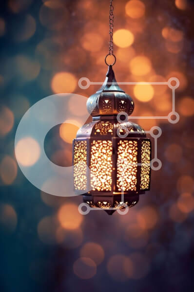 Intra Συλλεκτικό Ξύλινο Παζλ Plywood  4mm - Περίπλοκο μεταλλικό φανάρι με ζεστή λάμψη Σε Ξύλινο Κουτί - Διαστάσεις: 10x10 cm – 25 κομμάτια