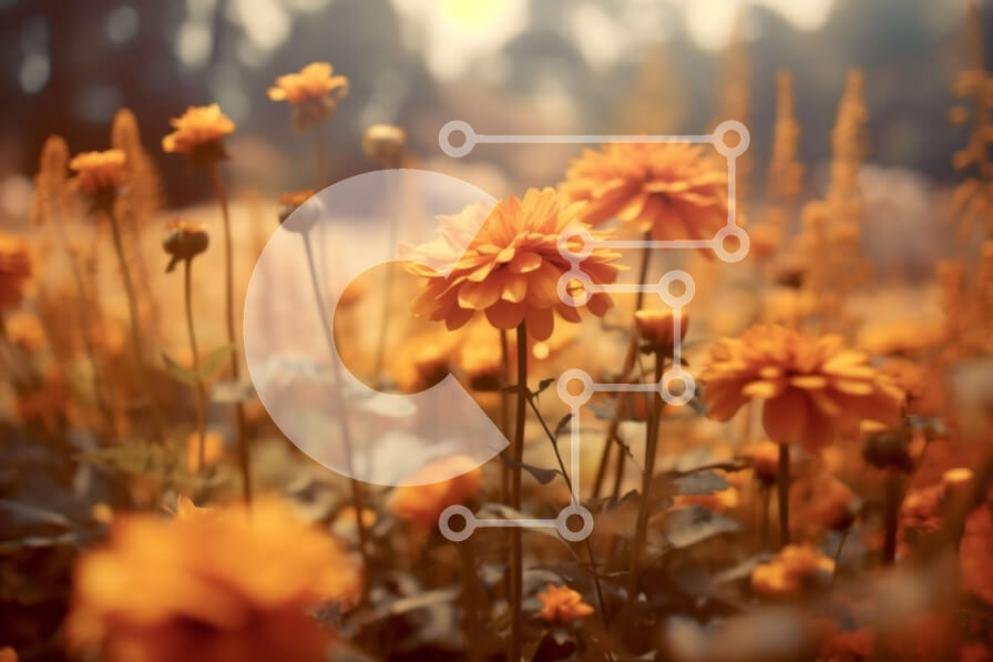 Intra Συλλεκτικό Ξύλινο Παζλ Plywood  4mm - Όμορφη εικόνα ενός χωραφιού με χρυσές μαργαρίτες στο φως του ήλιου Σε Ξύλινο Κουτί - Διαστάσεις: 10x10 cm – 25 κομμάτια