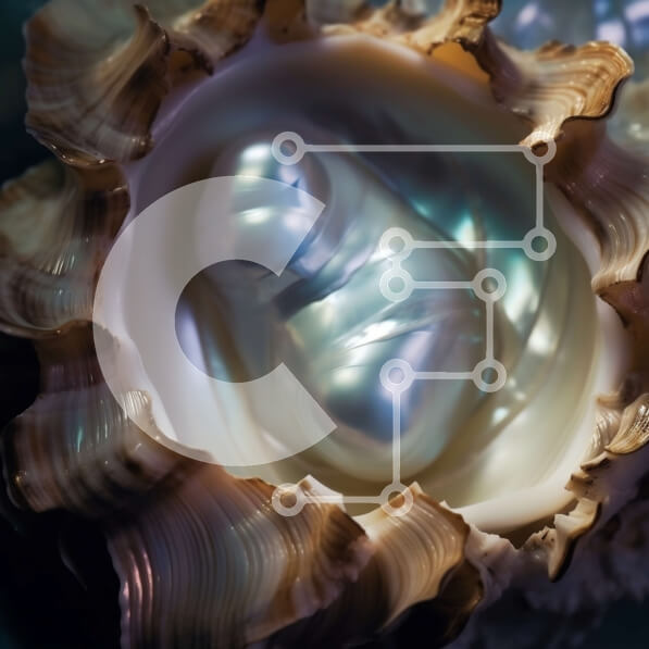 Intra Συλλεκτικό Ξύλινο Παζλ Plywood  4mm - Όμορφη κοντινή εικόνα ενός μαργαριταρένιου κοχυλιού στρειδιού με ένα αστραφτερό μαργαριτάρι μέσα Σε Ξύλινο Κουτί - Διαστάσεις: 10x10 cm – 25 κομμάτια