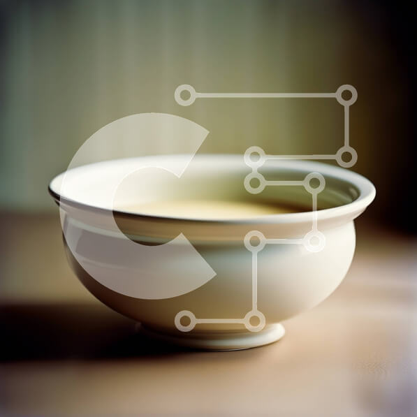 Intra Συλλεκτικό Ξύλινο Παζλ Plywood  4mm - Όμορφη εικόνα ενός λευκού μπολ σε ένα ξύλινο τραπέζι Σε Ξύλινο Κουτί - Διαστάσεις: 10x10 cm – 25 κομμάτια