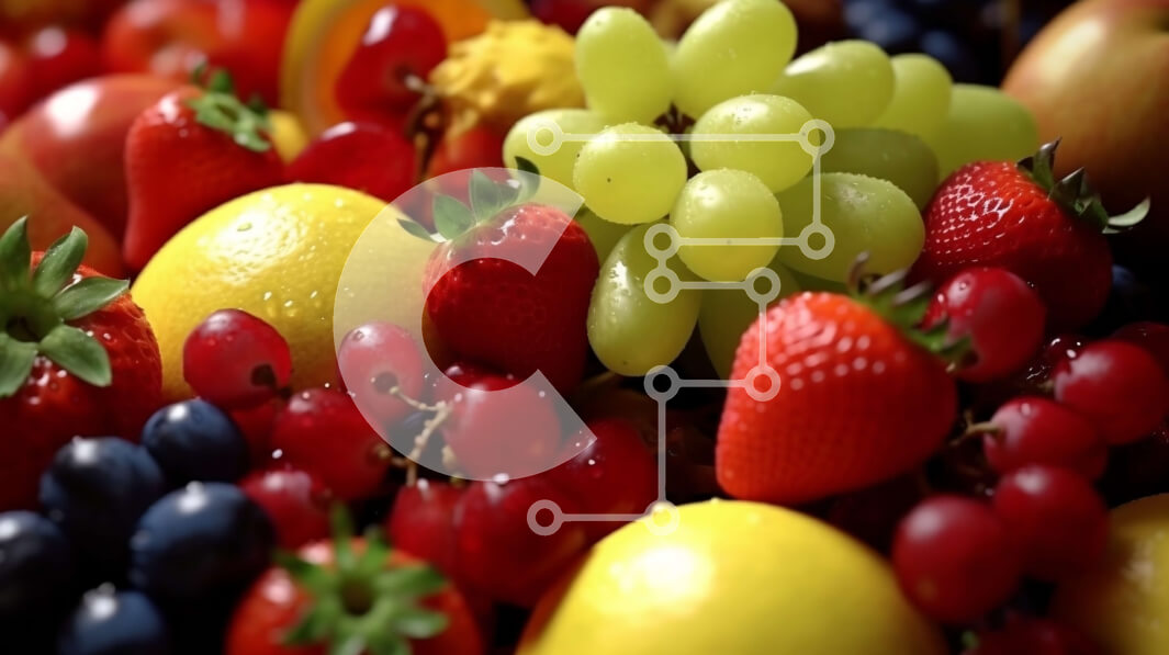 Σετ των 2 Intra Συλλεκτικό Ξύλινο Παζλ Plywood  4mm - Υγιεινά μικτά φρούτα για ένα νόστιμο σνακ Σε Ξύλινο Κουτί - Διαστάσεις: 10x10 cm – 25 κομμάτια