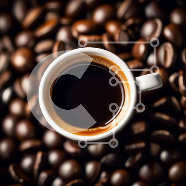 Σετ των 2 Intra Συλλεκτικό Ξύλινο Παζλ Plywood  4mm - Νόστιμο φλιτζάνι καφέ με μαύρους καβουρδισμένους κόκκους Σε Ξύλινο Κουτί - Διαστάσεις: 10x10 cm – 25 κομμάτια