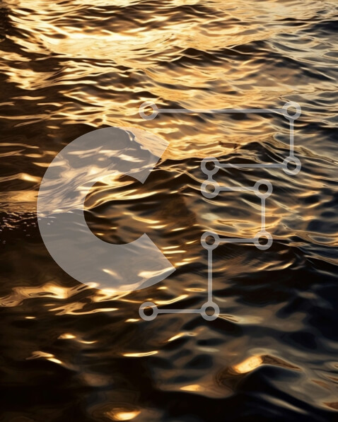 Intra Συλλεκτικό Ξύλινο Παζλ Plywood  4mm - Όμορφη εικόνα του χρυσού ήλιου που δύει πάνω από την ήρεμη θάλασσα Σε Ξύλινο Κουτί - Διαστάσεις: 10x10 cm – 25 κομμάτια