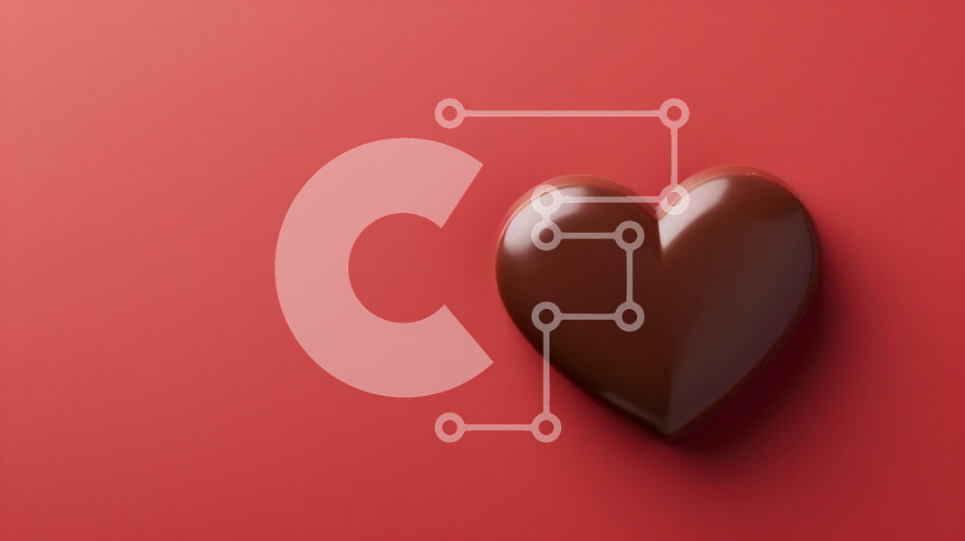 Σετ των 2 Intra Συλλεκτικό Ξύλινο Παζλ Plywood  4mm - Μπάρα σοκολάτας σε σχήμα καρδιάς σε κόκκινο φόντο Σε Ξύλινο Κουτί - Διαστάσεις: 10x10 cm – 25 κομμάτια