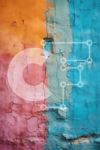 Intra Συλλεκτικό Ξύλινο Παζλ Plywood  4mm - Πολύχρωμο Peeling Paint Φόντο τοίχου Σε Ξύλινο Κουτί - Διαστάσεις Puzzle: 10x10 cm – 25 κομμάτια