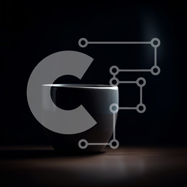 Intra Συλλεκτικό Ξύλινο Παζλ Plywood  4mm - Μινιμαλιστική μαύρη κούπα καφέ σε σκούρο ξύλινο τραπέζι Σε Ξύλινο Κουτί - Διαστάσεις Puzzle: 10x10 cm – 25 κομμάτια