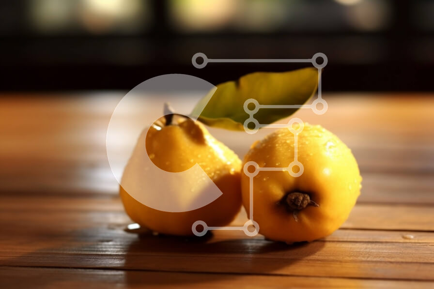 Σετ των 2 Intra Συλλεκτικό Ξύλινο Παζλ Plywood  4mm - Φρέσκα και ώριμα κίτρινα λεμόνια σε έναν ξύλινο πίνακα - Φωτογραφία Αρχείου Σε Ξύλινο Κουτί - Διαστάσεις: 10x10 cm – 25 κομμάτια