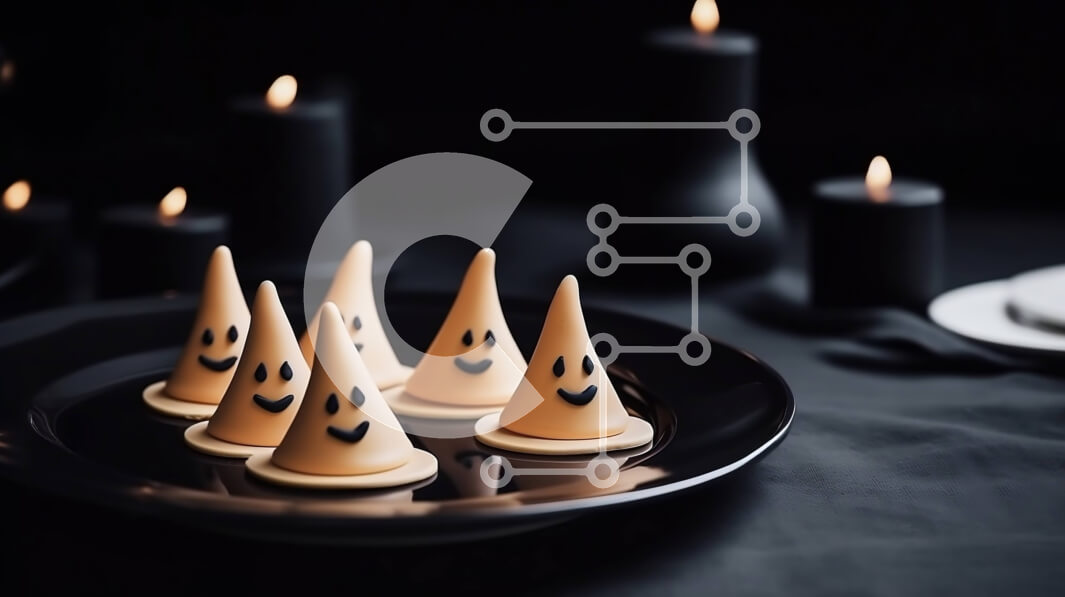 Σετ των 2 Intra Συλλεκτικό Ξύλινο Παζλ Plywood  4mm - Αποκριάτικα μπισκότα σε σχήμα φαντάσματος για τρομακτικές γιορτές Σε Ξύλινο Κουτί - Διαστάσεις: 10x10 cm – 25 κομμάτια