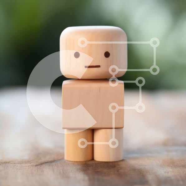 Intra Συλλεκτικό Ξύλινο Παζλ Plywood  4mm - Μινιμαλιστική ξύλινη φιγούρα παιχνιδιών σε πράσινο φόντο Σε Ξύλινο Κουτί - Διαστάσεις: 10x10 cm – 25 κομμάτια