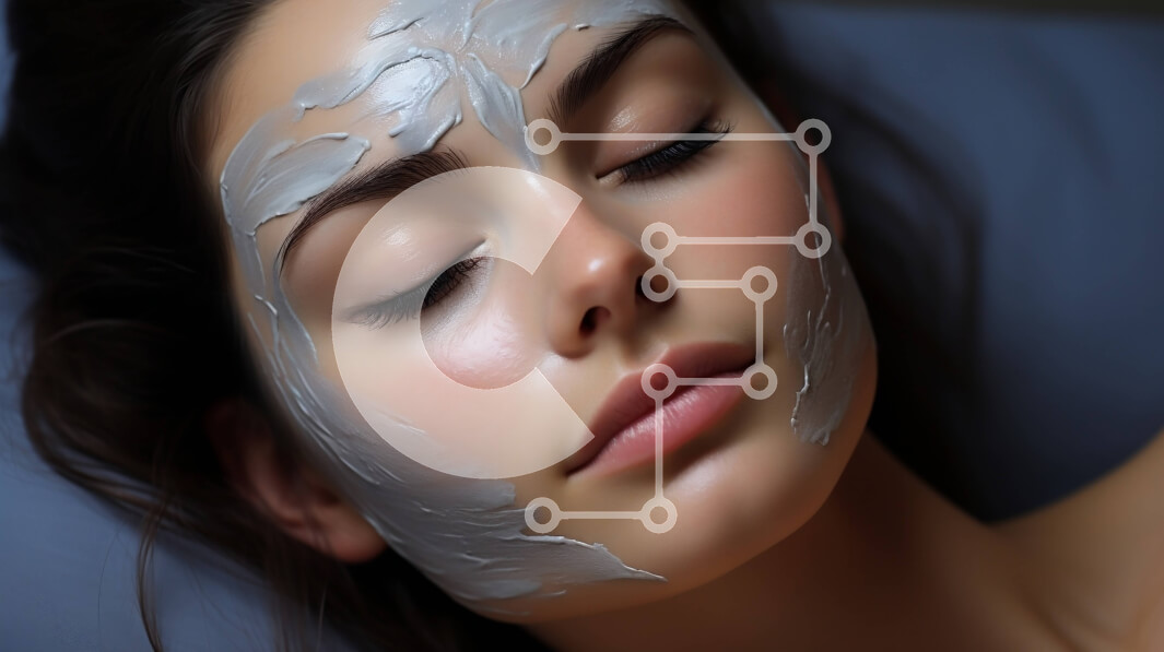 Intra Συλλεκτικό Ξύλινο Παζλ Plywood  4mm - Χαλάρωση και αυτοφροντίδα: Γυναίκα που απολαμβάνει μια μάσκα προσώπου σε ένα άνετο κρεβάτι Σε Ξύλινο Κουτί - Διαστάσεις Puzzle: 10x10 cm – 25 κομμάτια