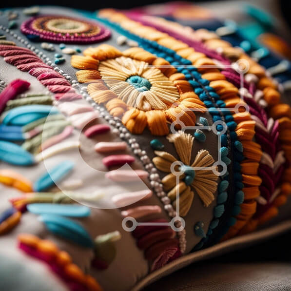 Σετ των 2 Intra Συλλεκτικό Ξύλινο Παζλ Plywood  4mm - Ζωντανό και εντυπωσιακό διακοσμητικό μαξιλάρι με περίπλοκο κέντημα Σε Ξύλινο Κουτί - Διαστάσεις: 10x10 cm – 25 κομμάτια