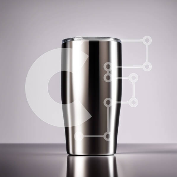 Intra Συλλεκτικό Ξύλινο Παζλ Plywood  4mm - Μοντέρνο ποτήρι από ανοξείδωτο ατσάλι με κομψό μεταλλικό φινίρισμα Σε Ξύλινο Κουτί - Διαστάσεις: 10x10 cm – 25 κομμάτια