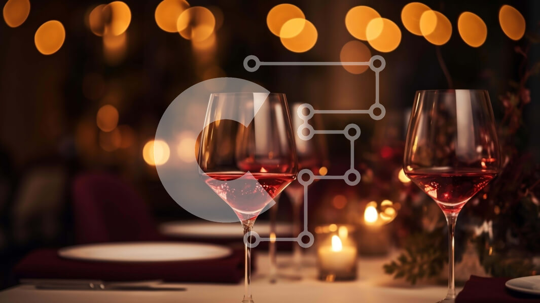 Σετ των 2 Intra Συλλεκτικό Ξύλινο Παζλ Plywood  4mm - Ρομαντική τραπεζαρία με ποτήρια κόκκινου κρασιού και κεριά Σε Ξύλινο Κουτί - Διαστάσεις: 10x10 cm – 25 κομμάτια