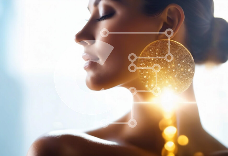 Intra Συλλεκτικό Ξύλινο Παζλ Plywood  4mm - Κομψή γυναίκα με χρυσά σκουλαρίκια Σε Ξύλινο Κουτί - Διαστάσεις Puzzle: 10x10 cm – 25 κομμάτια