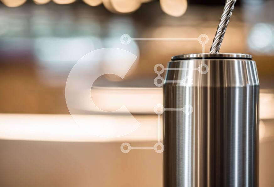 Intra Συλλεκτικό Ξύλινο Παζλ Plywood  4mm - Κύπελλο από ανοξείδωτο χάλυβα με πορτοκαλί κορδόνι Σε Ξύλινο Κουτί - Διαστάσεις: 10x10 cm – 25 κομμάτια