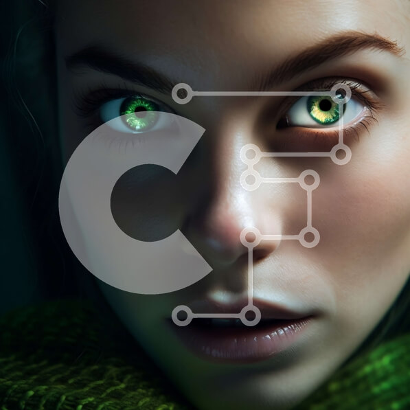 Σετ των 2 Intra Συλλεκτικό Ξύλινο Παζλ Plywood  4mm - Κομψή γυναίκα που φοράει πράσινο σάλι από δέρμα φιδιού Σε Ξύλινο Κουτί - Διαστάσεις: 10x10 cm – 25 κομμάτια