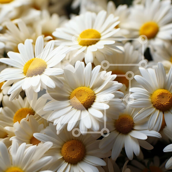 Intra Συλλεκτικό Ξύλινο Παζλ Plywood  4mm - Όμορφη εικόνα λευκών μαργαριτών σε βάζο Σε Ξύλινο Κουτί - Διαστάσεις: 10x10 cm – 25 κομμάτια