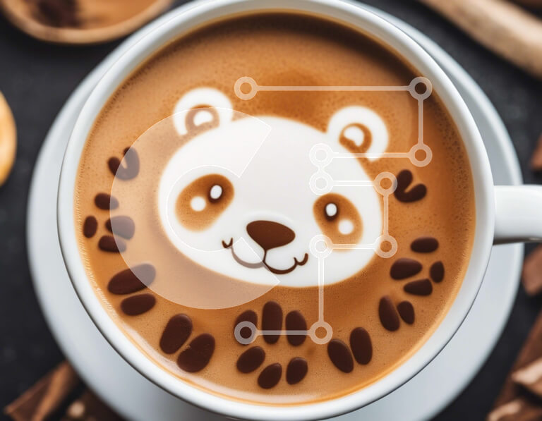 Σετ των 2 Intra Συλλεκτικό Ξύλινο Παζλ Plywood  4mm - Καφές Panda Bear, εμπνευσμένο από την τέχνη Σε Ξύλινο Κουτί - Διαστάσεις: 10x10 cm – 25 κομμάτια