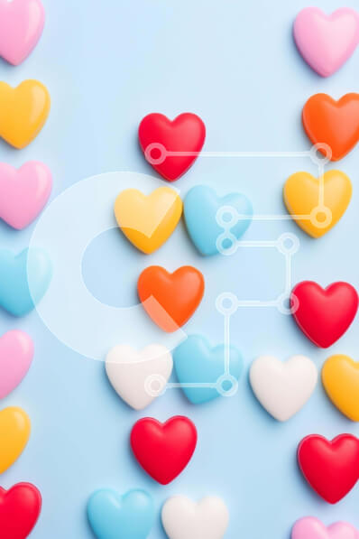 Intra Συλλεκτικό Ξύλινο Παζλ Plywood  4mm - Πολύχρωμη σύνθεση καραμέλας σε σχήμα καρδιάς για την ημέρα του Αγίου Βαλεντίνου Σε Ξύλινο Κουτί - Διαστάσεις: 10x10 cm – 25 κομμάτια