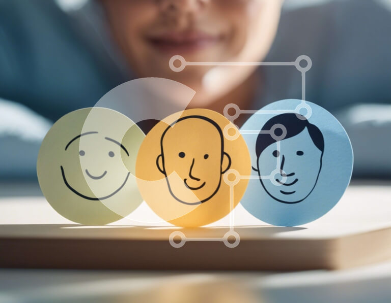 Intra Συλλεκτικό Ξύλινο Παζλ Plywood  4mm - Γυναίκα που ασχολείται με τη δημιουργική δραστηριότητα με χάρτινους κύκλους Σε Ξύλινο Κουτί - Διαστάσεις Puzzle: 10x10 cm – 25 κομμάτια